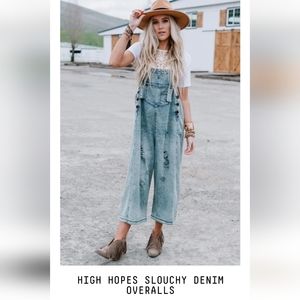Three Bird Nest High Hopes Slouchy Overalls